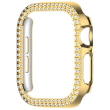 Apple Watch 11 / 10 (42mm) Hard Plastik Deksel - Gull / Rhinsten