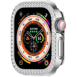 Apple Watch 11 / 10 (42mm) Hard Plastik Deksel - Sølv / Rhinsten
