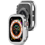 Apple Watch 11 / 10 (42mm) Hard Plastik Deksel - Sølv / Rhinsten