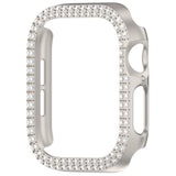 Apple Watch 11 / 10 (42mm) Hard Plastik Deksel - Grå / Rhinsten