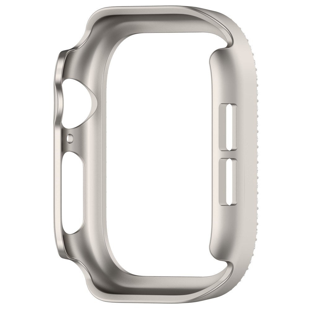 Apple Watch 11 / 10 (42mm) Hard Plastik Deksel - Grå / Rhinsten