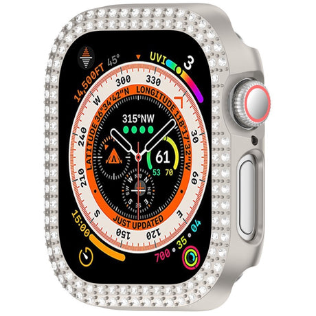 Apple Watch 11 / 10 (42mm) Hard Plastik Deksel - Grå / Rhinsten