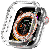 Apple Watch 11 / 10 (42mm) Hard Plast Deksel - Gjennomsiktig / Rhinsten
