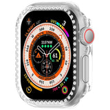 Apple Watch 11 / 10 (42mm) Hard Plast Deksel - Gjennomsiktig / Rhinsten