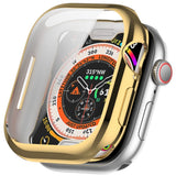 Apple Watch 11 / 10 (42mm) Fleksibelt Plast Deksel med Skjermbeskyttelse - Gull