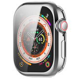 Apple Watch 11 / 10 (42mm) Fleksibelt Plast Deksel med Skjermbeskyttelse - Sølv