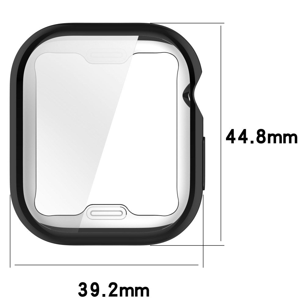 Apple Watch 11 / 10 (42mm) Fleksibelt Plast Deksel med Skjermbeskyttelse - Sølv