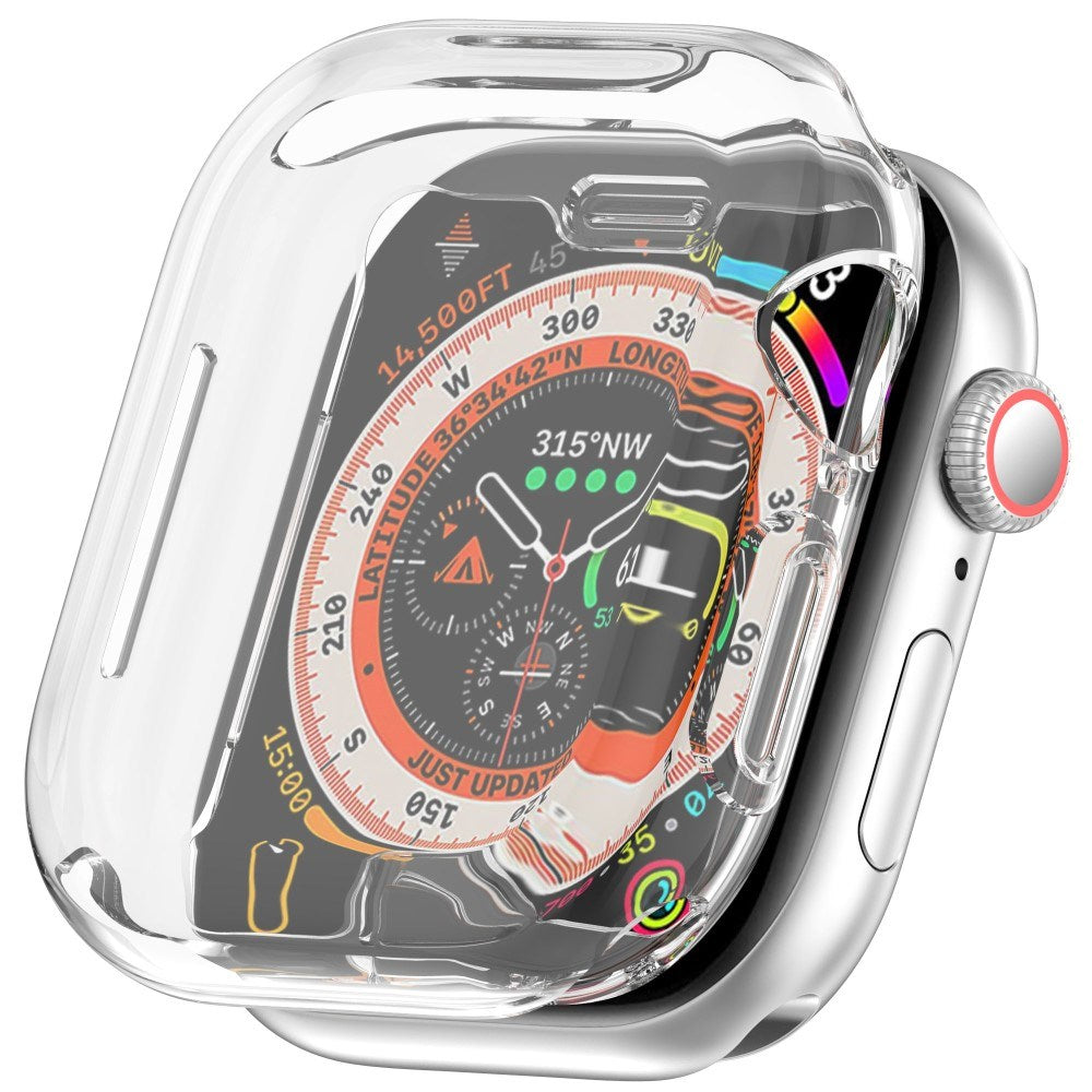 Apple Watch 11 / 10 (42mm) Fleksibelt Plast Deksel med Skjermbeskyttelse - Gjennomsiktig