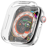 Apple Watch 11 / 10 (42mm) Fleksibelt Plast Deksel med Skjermbeskyttelse - Gjennomsiktig