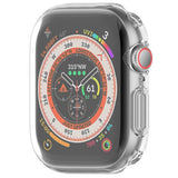 Apple Watch 11 / 10 (42mm) Fleksibelt Plast Deksel med Skjermbeskyttelse - Gjennomsiktig