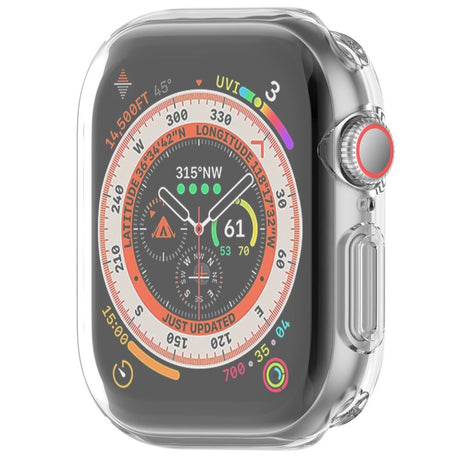 Apple Watch 11 / 10 (42mm) Fleksibelt Plast Deksel med Skjermbeskyttelse - Gjennomsiktig