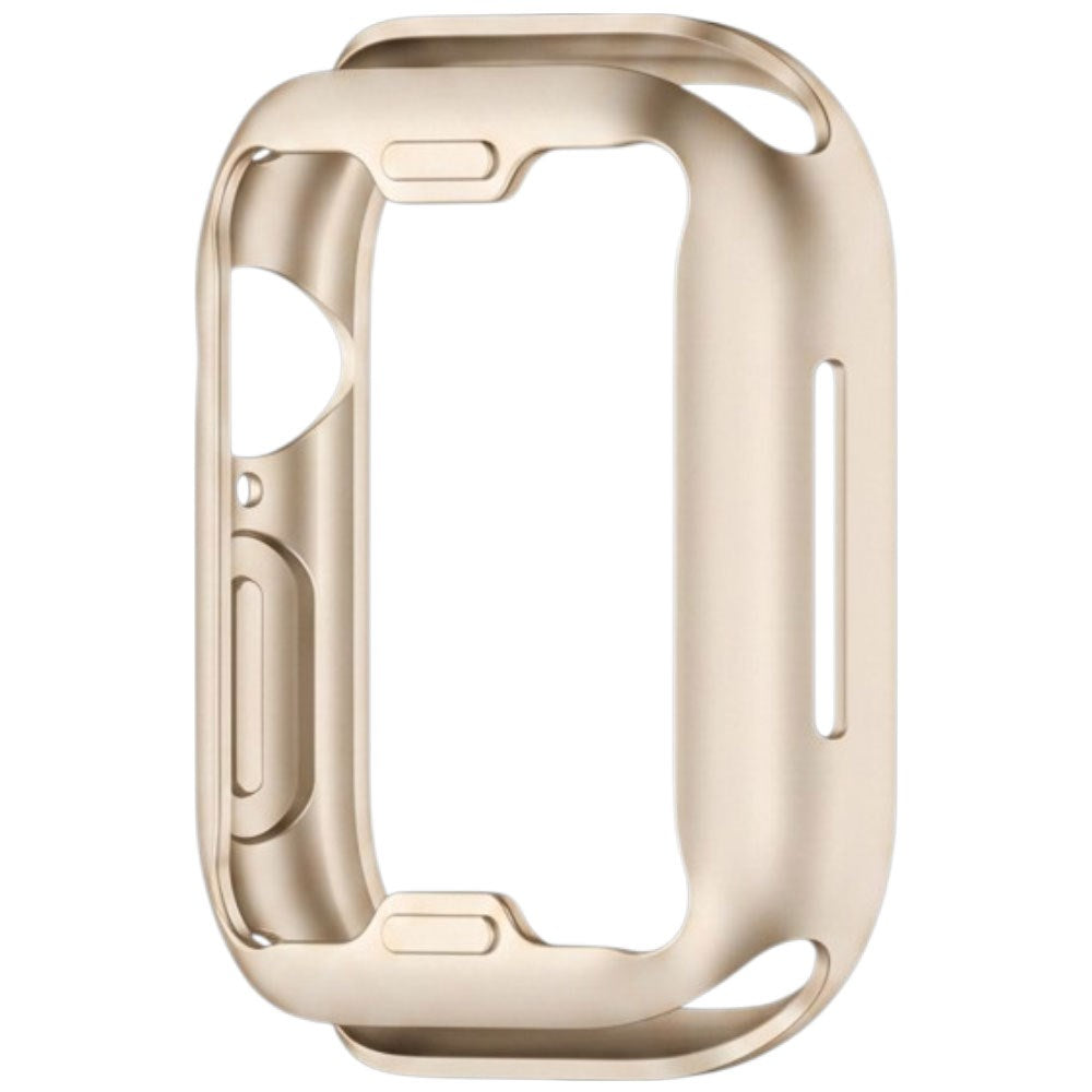 Apple Watch 11 / 10 (42mm) Fleksibelt Plast Deksel med Skjermbeskyttelse - Starlight
