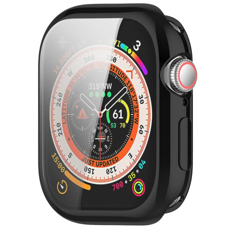 Apple Watch 11 / 10 (46mm) Fleksibelt Plast Deksel med Skjermbeskyttelse - Svart