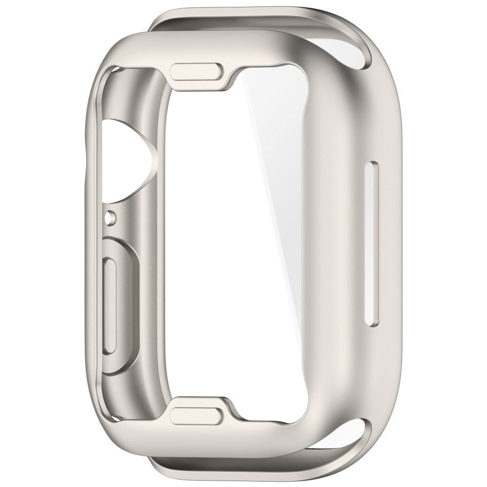 Apple Watch 11 / 10 (46mm) Fleksibelt Plast Deksel med Skjermbeskyttelse - Starlight