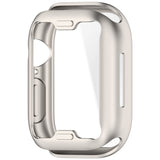 Apple Watch 11 / 10 (46mm) Fleksibelt Plast Deksel med Skjermbeskyttelse - Starlight