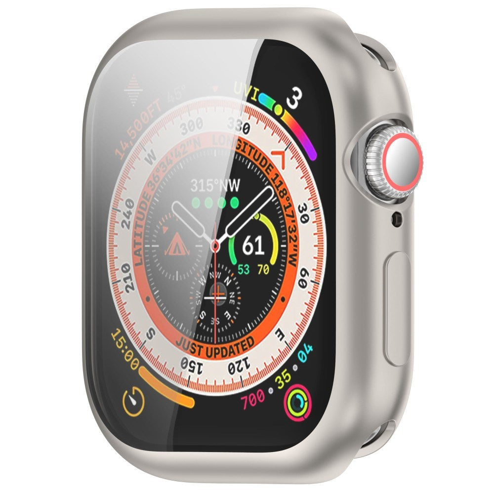 Apple Watch 11 / 10 (46mm) Fleksibelt Plast Deksel med Skjermbeskyttelse - Starlight