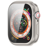 Apple Watch 11 / 10 (46mm) Fleksibelt Plast Deksel med Skjermbeskyttelse - Starlight