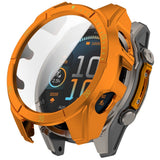Garmin Tactix 8 AMOLED (51mm) Hardt Plast Deksel m. Beskyttelsesglass - Oransje / Gul