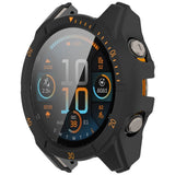 Garmin Tactix 8 AMOLED (51mm) Hardt Plast Deksel m. Beskyttelsesglass - Svart / Oransje