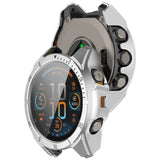 Garmin Tactix 8 AMOLED (47mm) Hardt Plast Deksel m. Beskyttelsesglass - Sølv / Svart