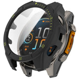 Garmin Tactix 8 AMOLED (47mm) Hardt Plast Deksel m. Beskyttelsesglass - Svart / Gul