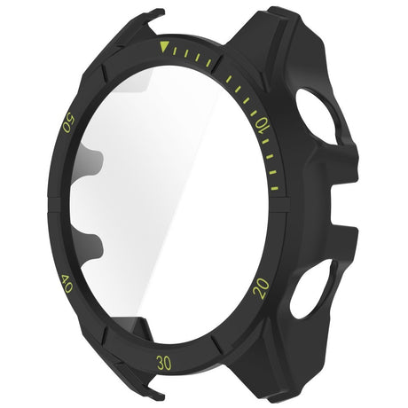 Garmin Tactix 8 AMOLED (47mm) Hardt Plast Deksel m. Beskyttelsesglass - Svart / Gul