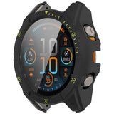 Garmin Tactix 8 AMOLED (47mm) Hardt Plast Deksel m. Beskyttelsesglass - Svart / Gul