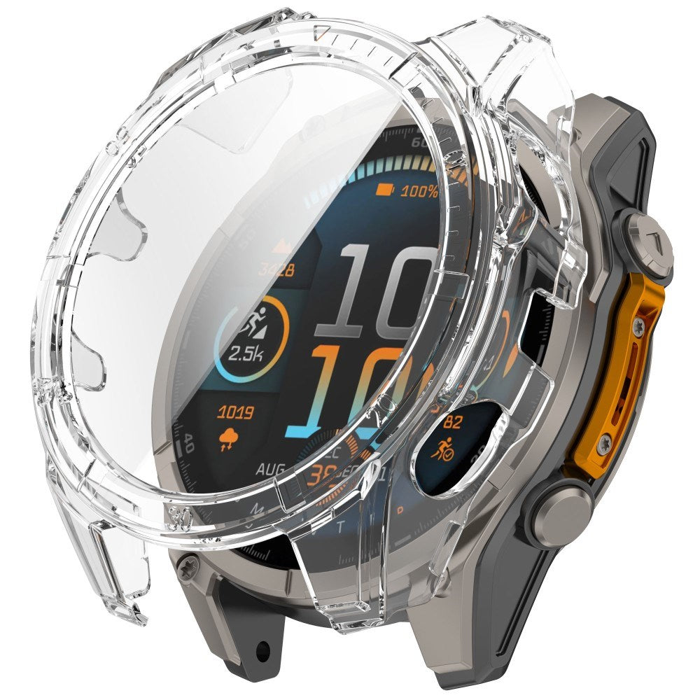 Garmin Tactix 8 AMOLED (47mm) Hardt Plast Deksel m. Beskyttelsesglass - Gjennomsiktig