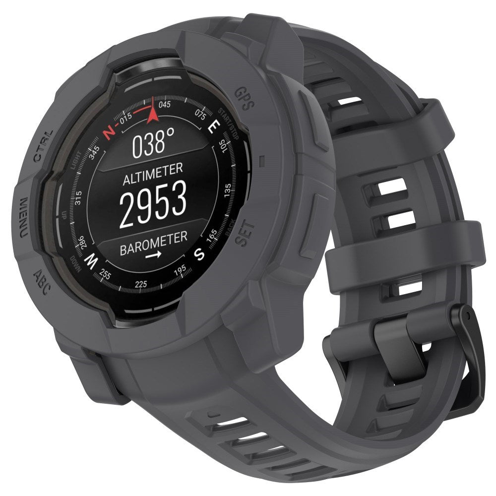 Garmin Instinct E (45mm) Bumper Silikon Deksel - Grå
