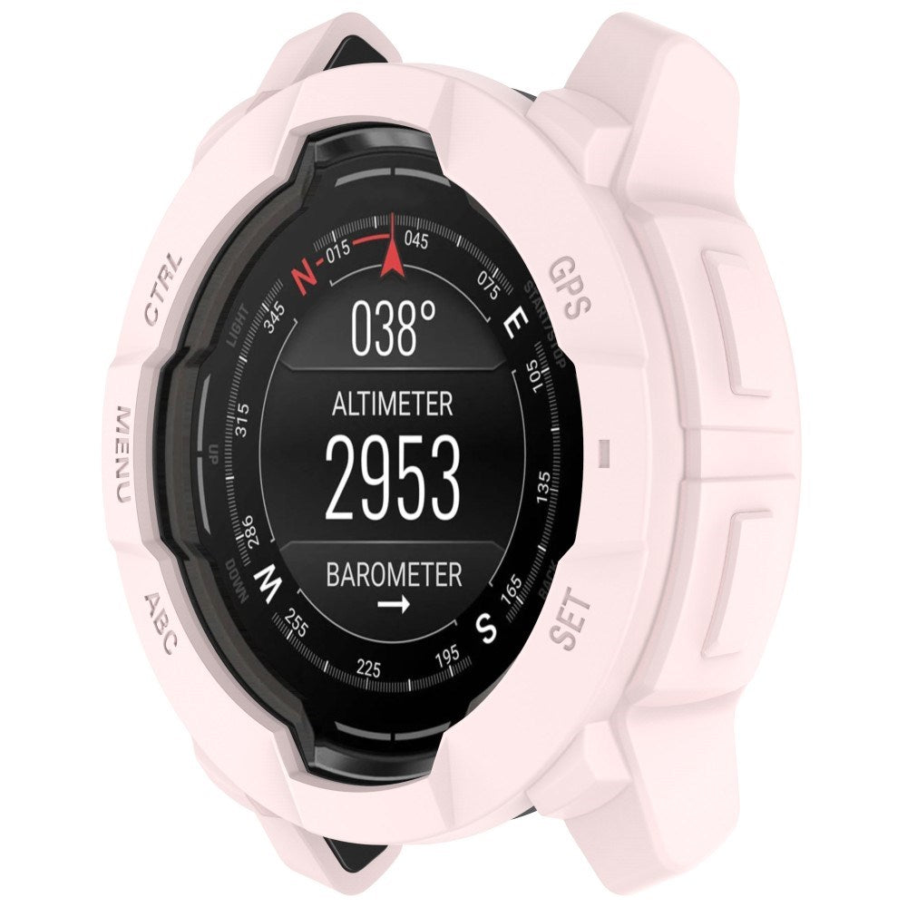 Garmin Instinct 3 AMOLED / Solar (50mm) Bumper Silikon Deksel - Rosa