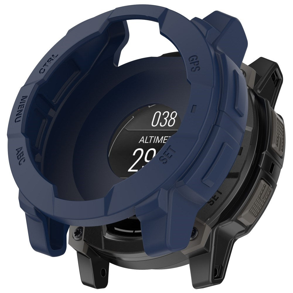 Garmin Instinct 3 AMOLED / Solar (50mm) Bumper Silikon Deksel - Blå