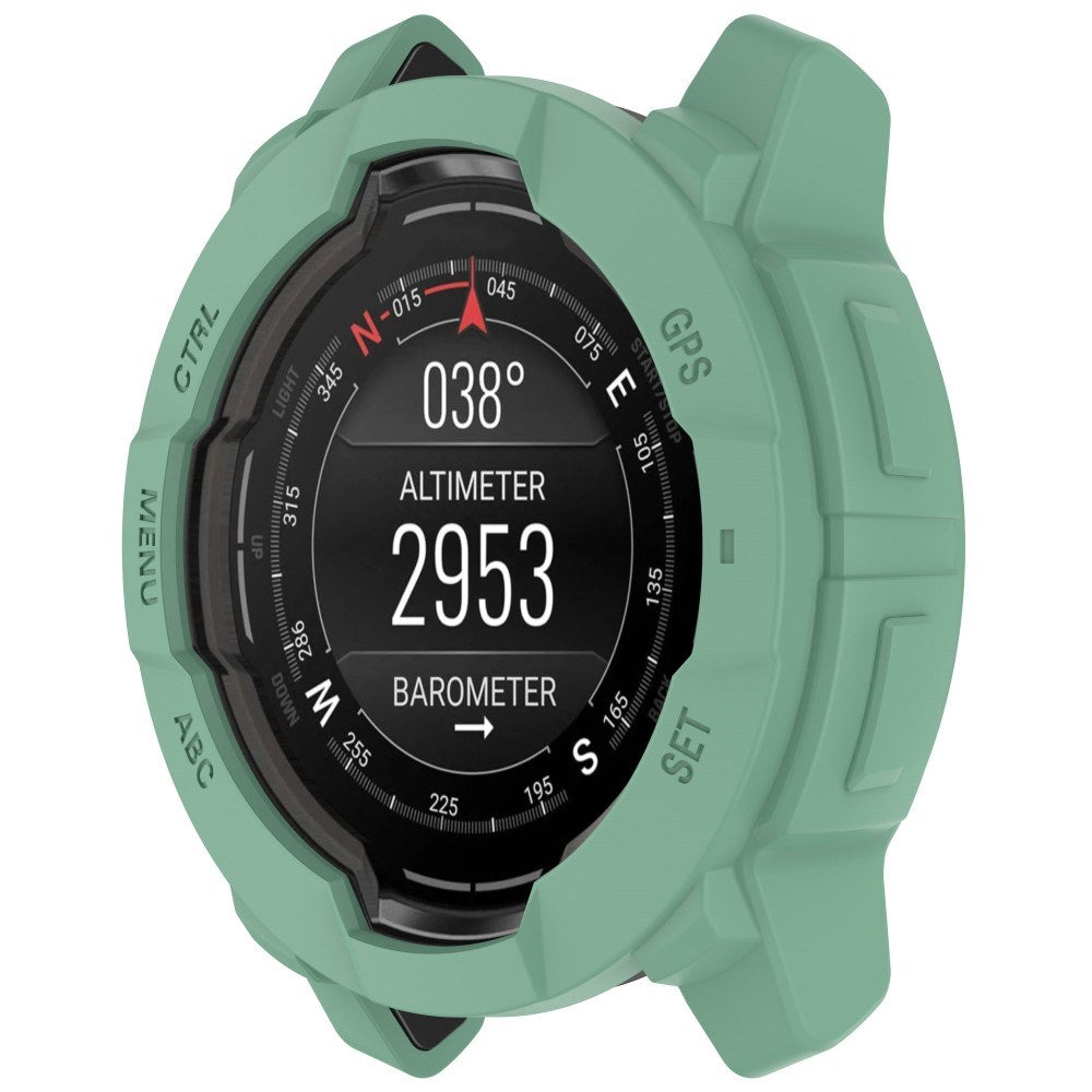Garmin Instinct 3 AMOLED / Solar (50mm) Bumper Silikon Deksel - Grønn