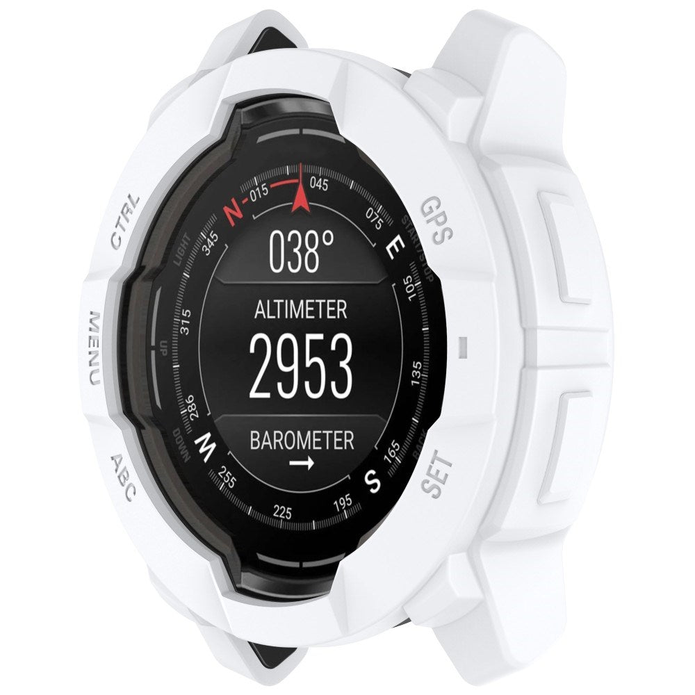 Garmin Instinct 3 AMOLED / Solar (50mm) Bumper Silikon Deksel - Hvit