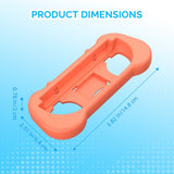 Ergonomisk Holder for Nintendo Switch 2 Kontroller - 2 stk - Blå / Oransje