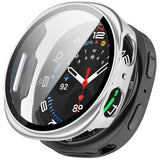 Samsung Galaxy Watch 8 (40 mm) Hard Plast Deksel med Skjermbeskytter - Matt Sølv