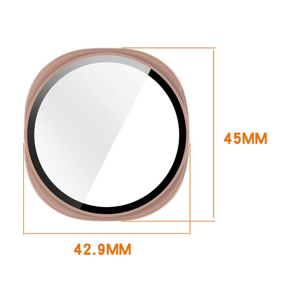 Samsung Galaxy Watch 8 (40 mm) Hard Plast Deksel med Skjermbeskytter - Matt Sølv