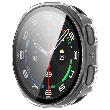 Samsung Galaxy Watch 8 (44 mm) Hard Plast Deksel med Skjermbeskytter - Gjenomsiktig