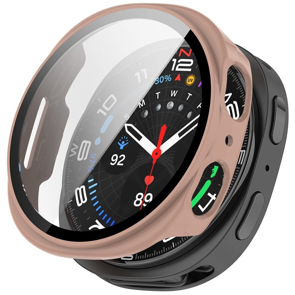 Samsung Galaxy Watch 8 (44 mm) Hard Plast Deksel med Skjermbeskytter - Rosa