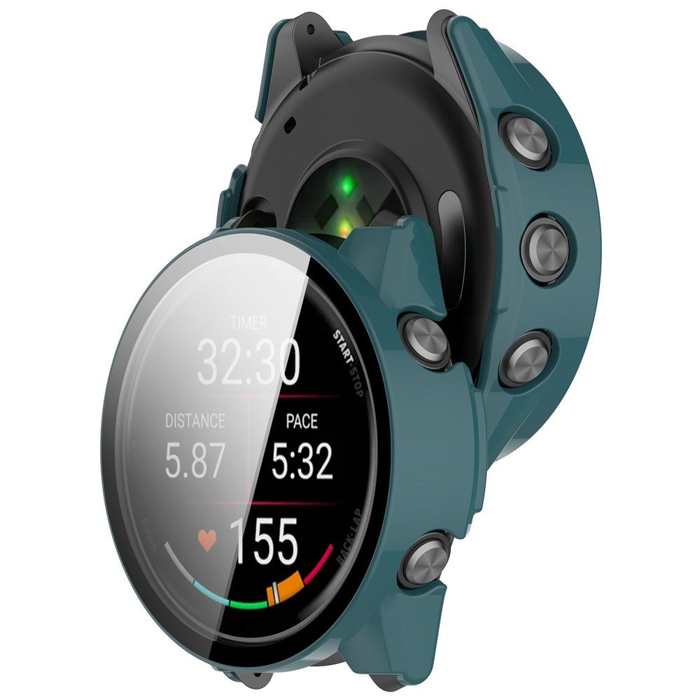 Garmin Forerunner 970 Deksel med Skjermbeskytter i Herdet Glass - Grønn