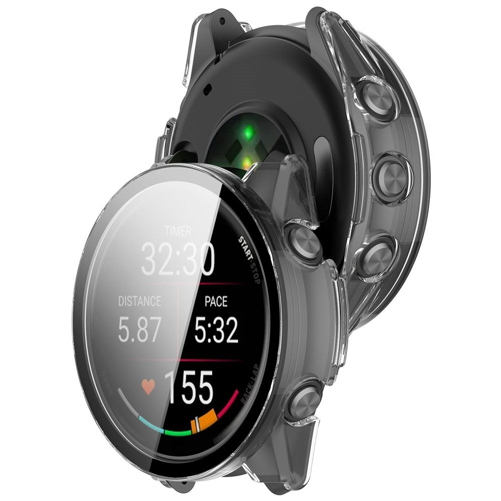 Garmin Forerunner 570 (47mm) Deksel med Skjermbeskytter i Herdet Glass - Gjennomsiktig