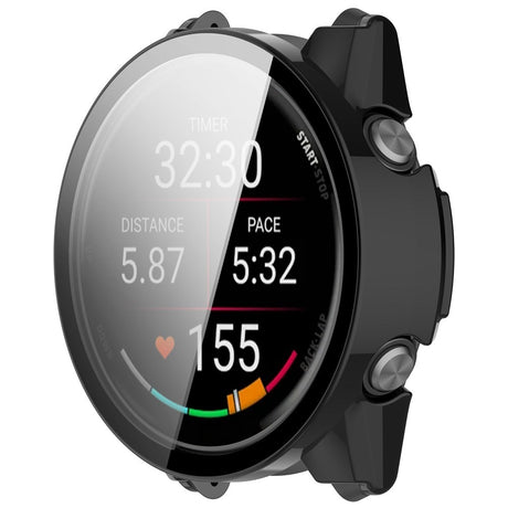 Garmin Forerunner 570 (42mm) Deksel med Skjermbeskytter i Herdet Glass - Svart