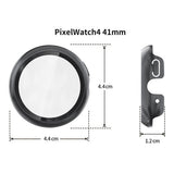 Google Pixel Watch 4 (41 mm) Hard Plast Deksel med Innebygd Skjermbeskytter – Rosa