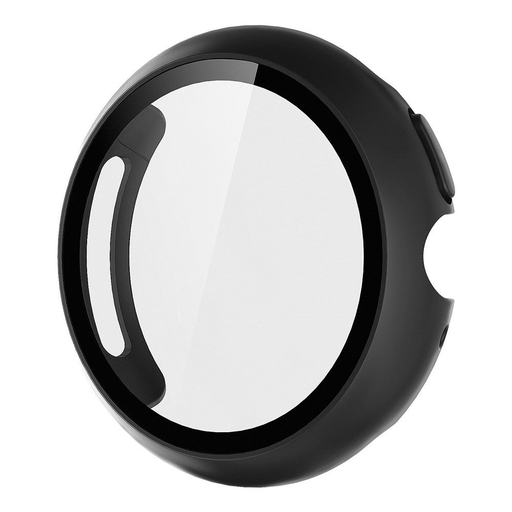 Google Pixel Watch 4 (45 mm) Hard Plast Deksel med Innebygd Skjermbeskytter – Svart