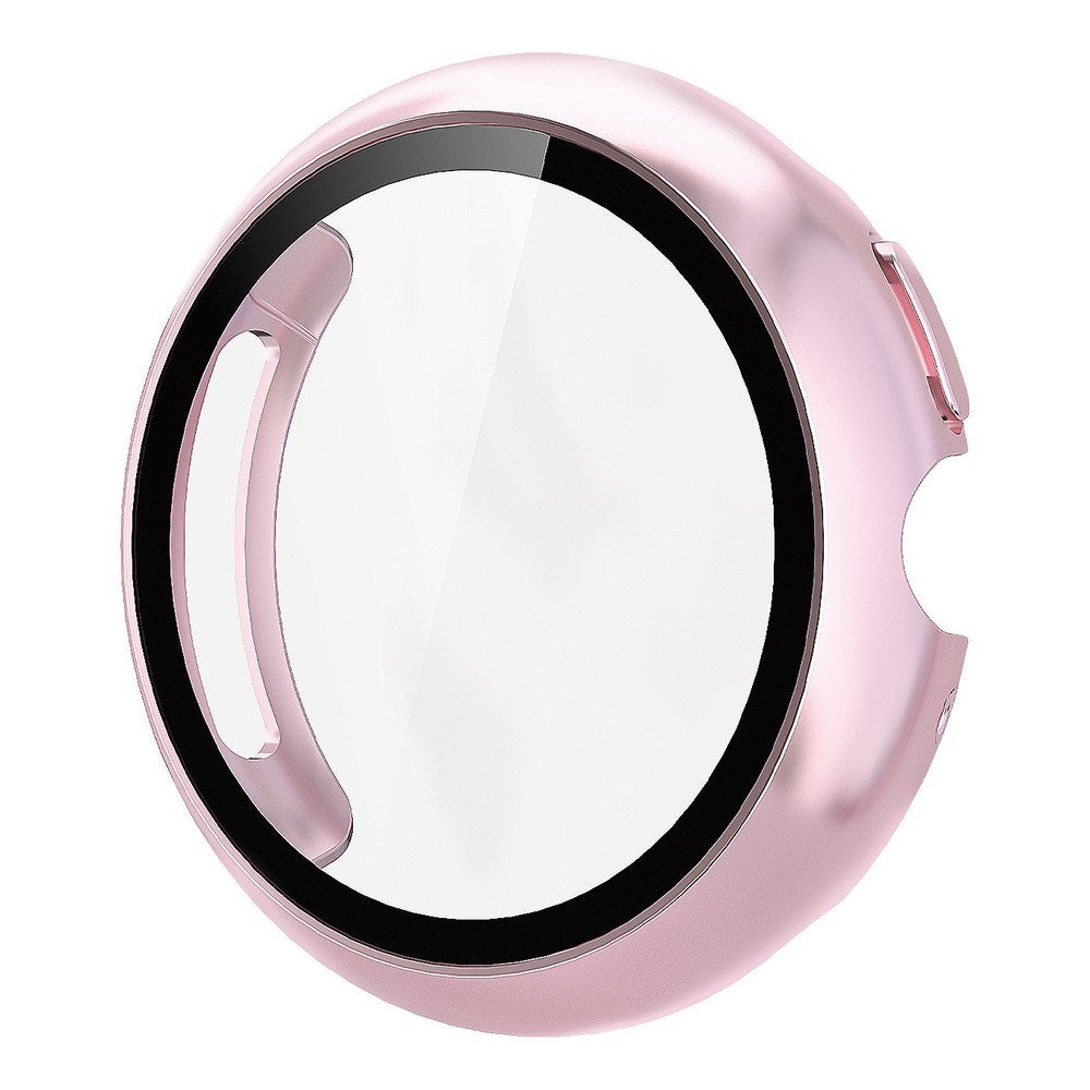 Google Pixel Watch 4 (45 mm) Hard Plast Deksel med Innebygd Skjermbeskytter – Rosa