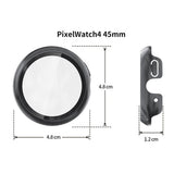Google Pixel Watch 4 (45 mm) Hard Plast Deksel med Innebygd Skjermbeskytter – Gjennomsiktig