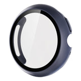 Google Pixel Watch 4 (45 mm) Hard Plast Deksel med Innebygd Skjermbeskytter – Mørk Blå