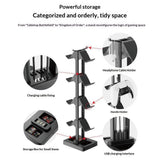 Universell Holder for 8 Spillkonsoller med 3 USB-A - Svart