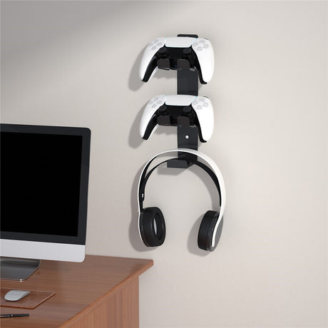 Veggmontert Stativ for Kontrollere / Headset - Svart