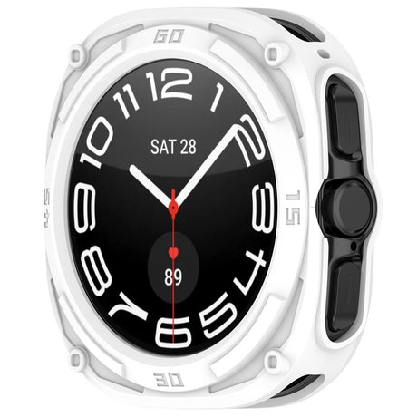 Samsung Galaxy Watch Ultra 2 (47mm) Fleksibelt Plast Armor Deksel - Hvit