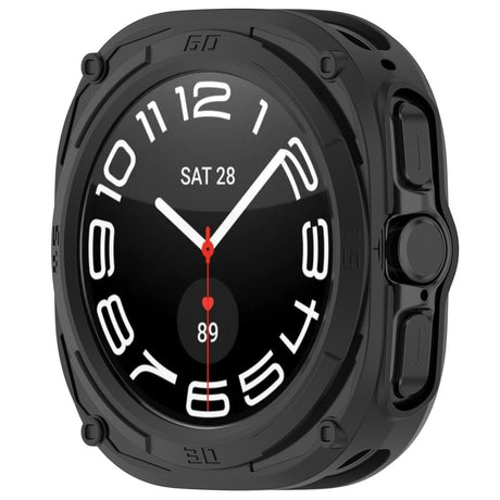 Samsung Galaxy Watch Ultra 2 (47mm) Fleksibelt Plast Armor Deksel - Svart
